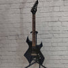 BC Rich Bronze Warlock Electric Guitar - Black with BC Rich Soft Case
