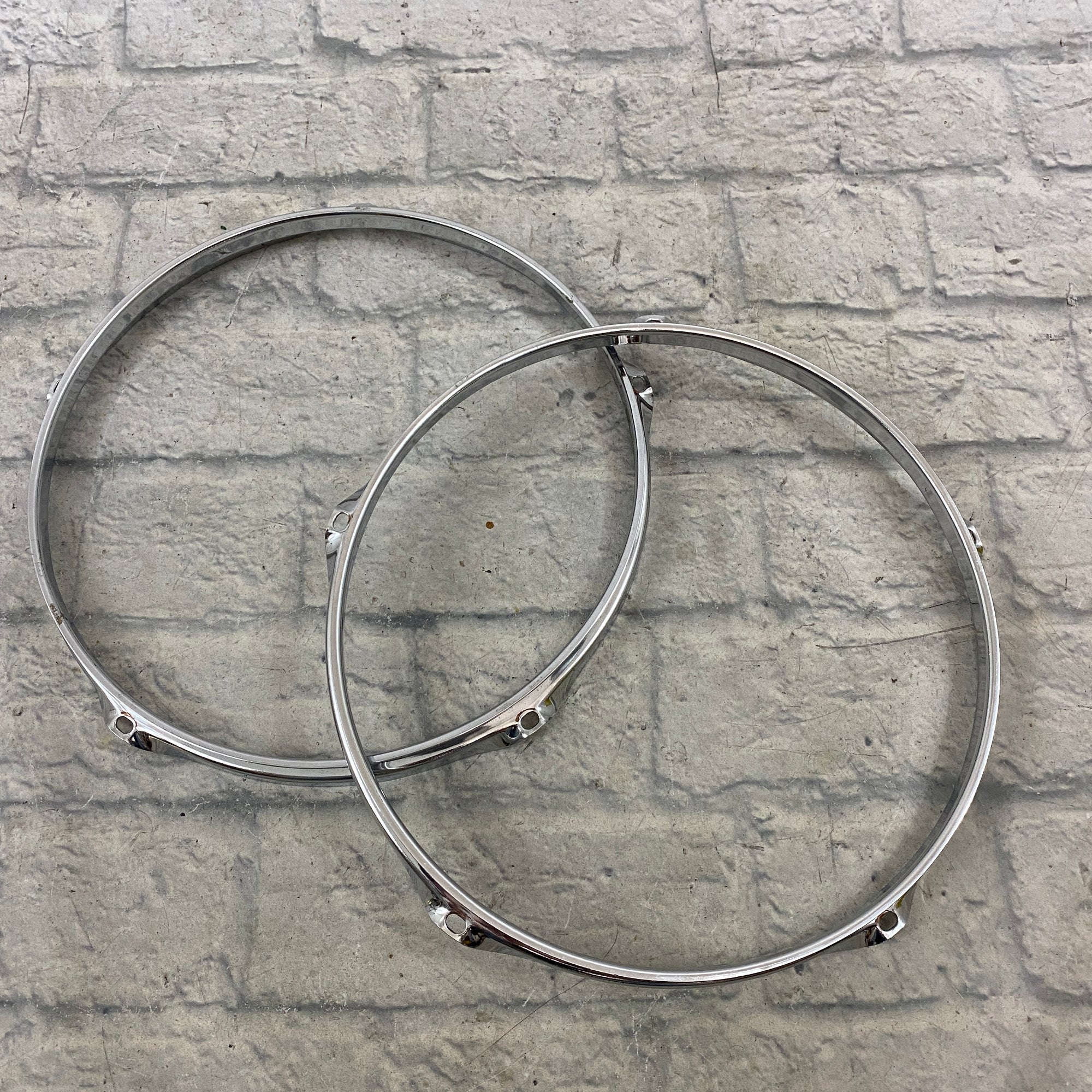 Unknown 12" 5-Hole Drum Hoop Pair