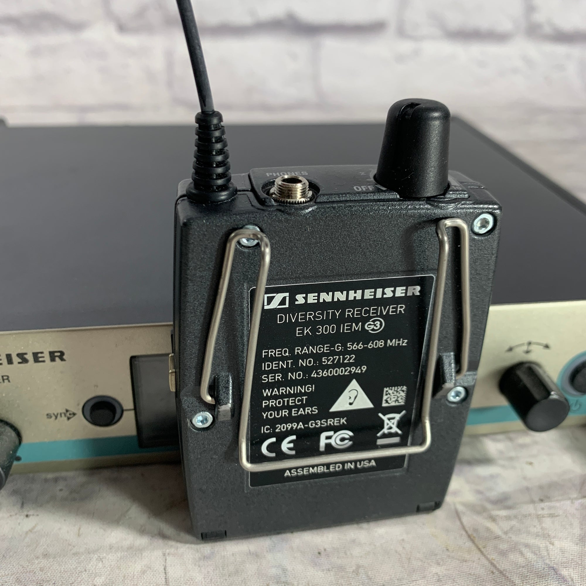 Sennheiser EW300 G3 In Ear Monitor System Wireless