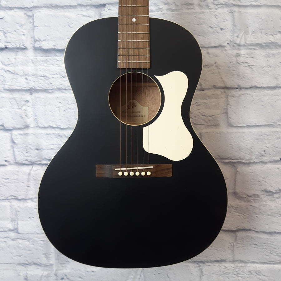 The Loar LO-14 TBK Small Body L-00 Acoustic Guitar - Midnight Satin Black