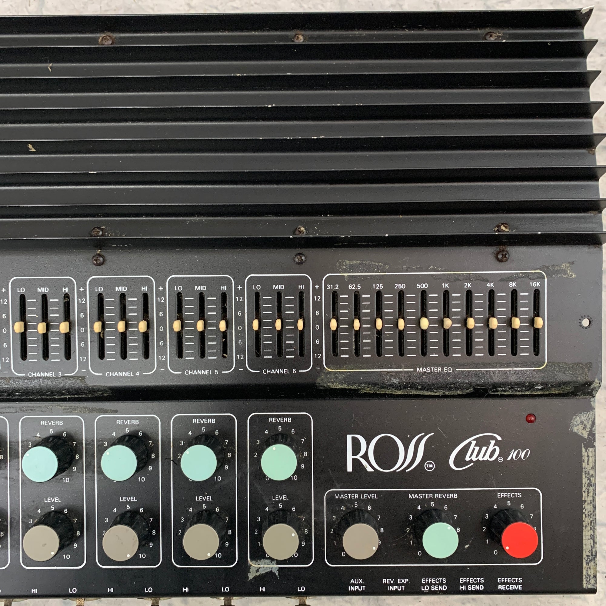 Ross Club 100 PA Amp Mixer AS IS FOR PARTS OR REPAIR
