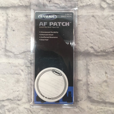 Evans Pair of EQPC1 Single Pedal Clear Plastic Patches (New)