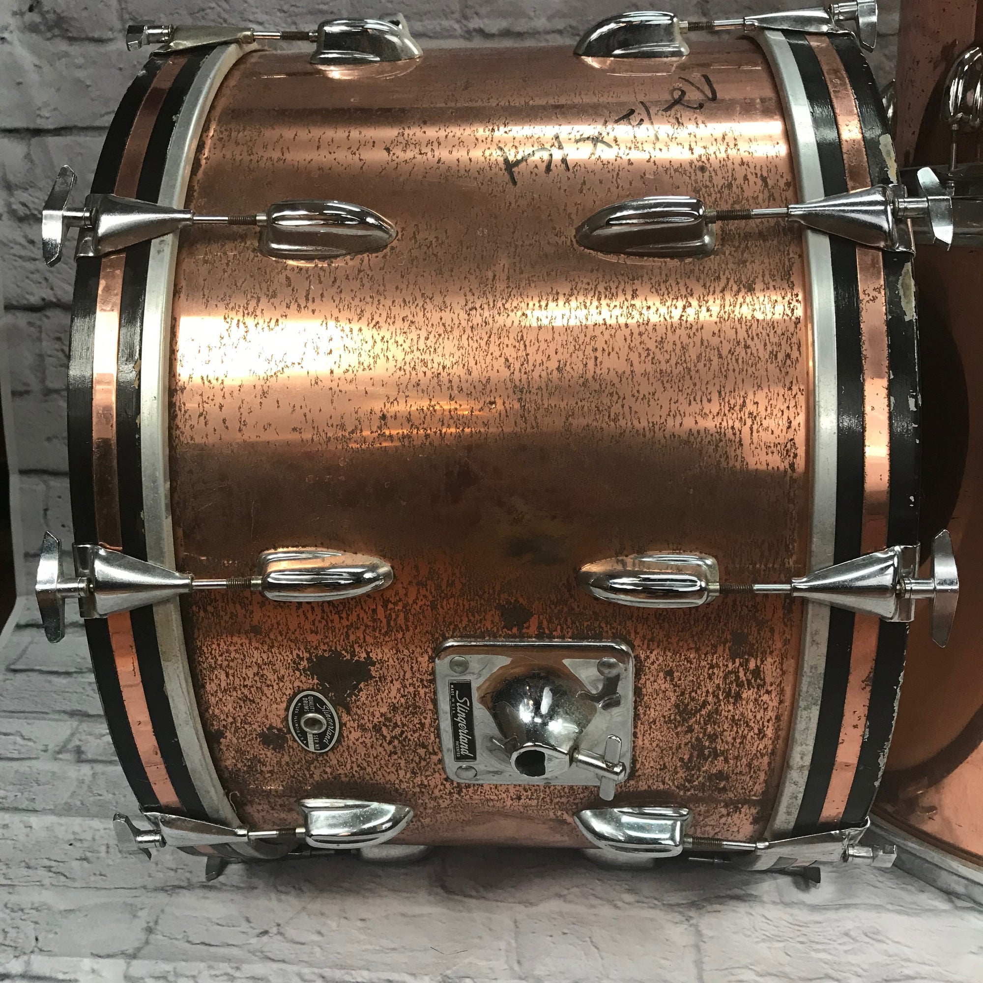 Vintage 1973 Slingerland 4pc Kit Copper Wrap