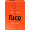 Rico Bass Clarinet Reeds Strength 2.0 Box of 10