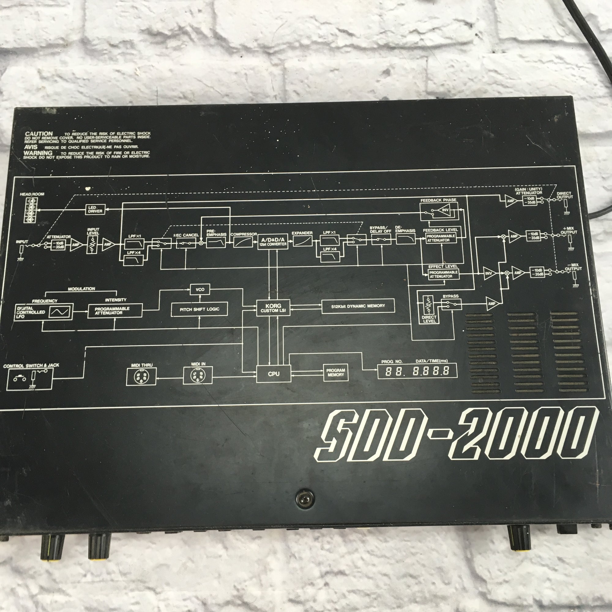 Korg SDD-2000 Digital Sampling Delay Rack Processor - Evolution Music