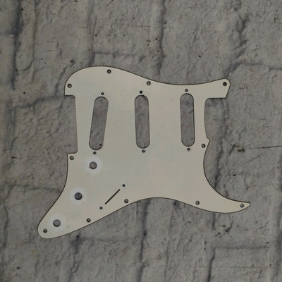 Unknown White Stratocaster Pickguard SSS
