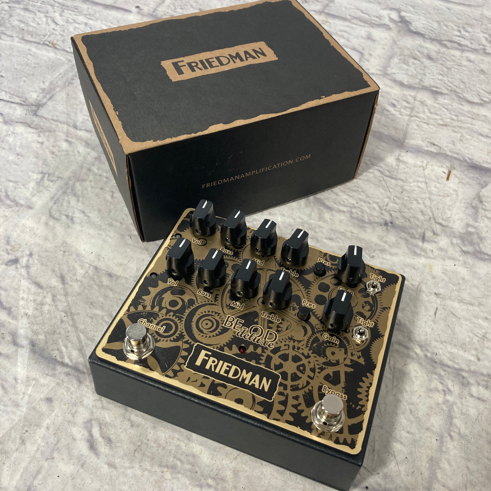 friedman be deluxe pedal Friedman BE-OD Deluxe Clockworks Edition Overdrive Pedal
