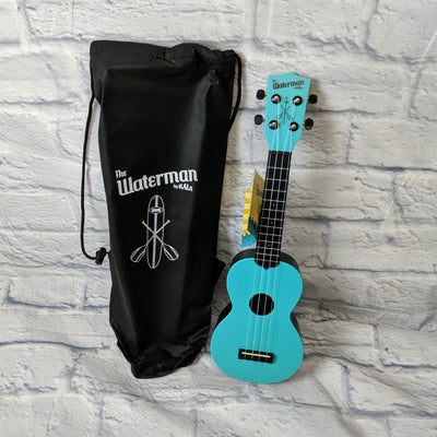 Kala Waterman Waterproof Ukulele - Glow in the Dark Aqua Matte