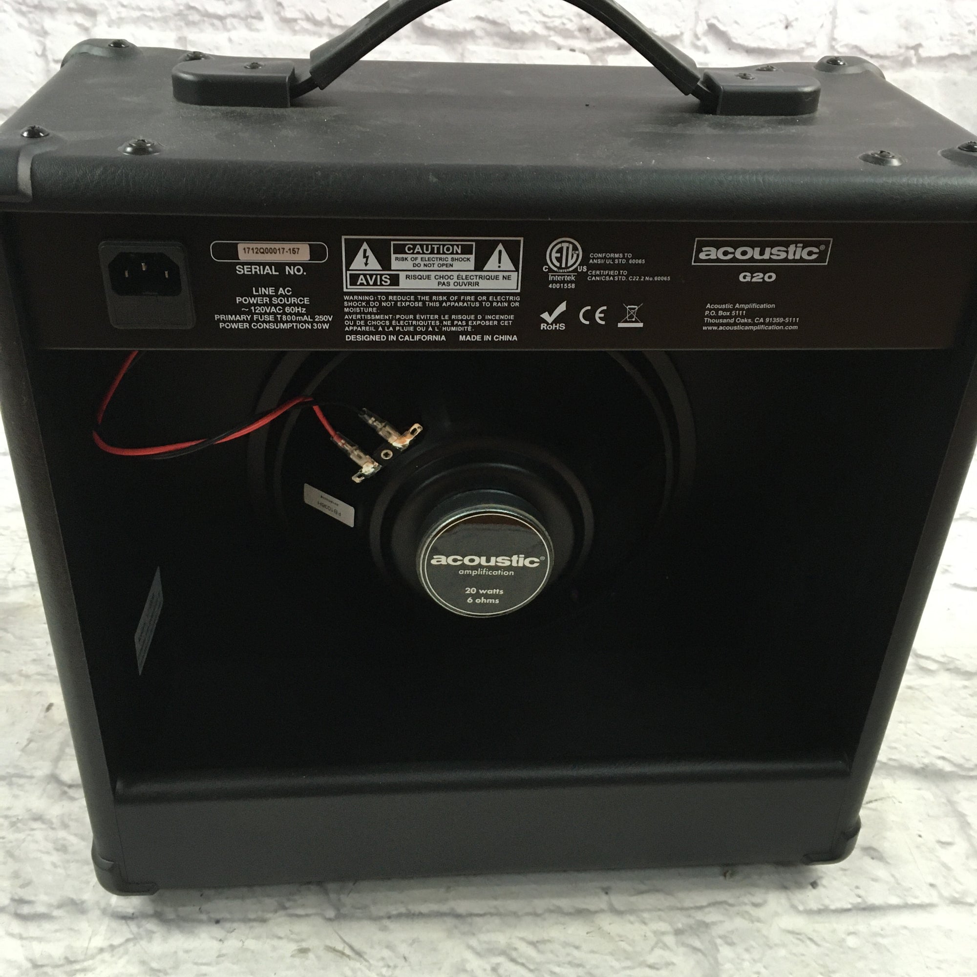 Acoustic G20 Electric Guitar Combo Amp