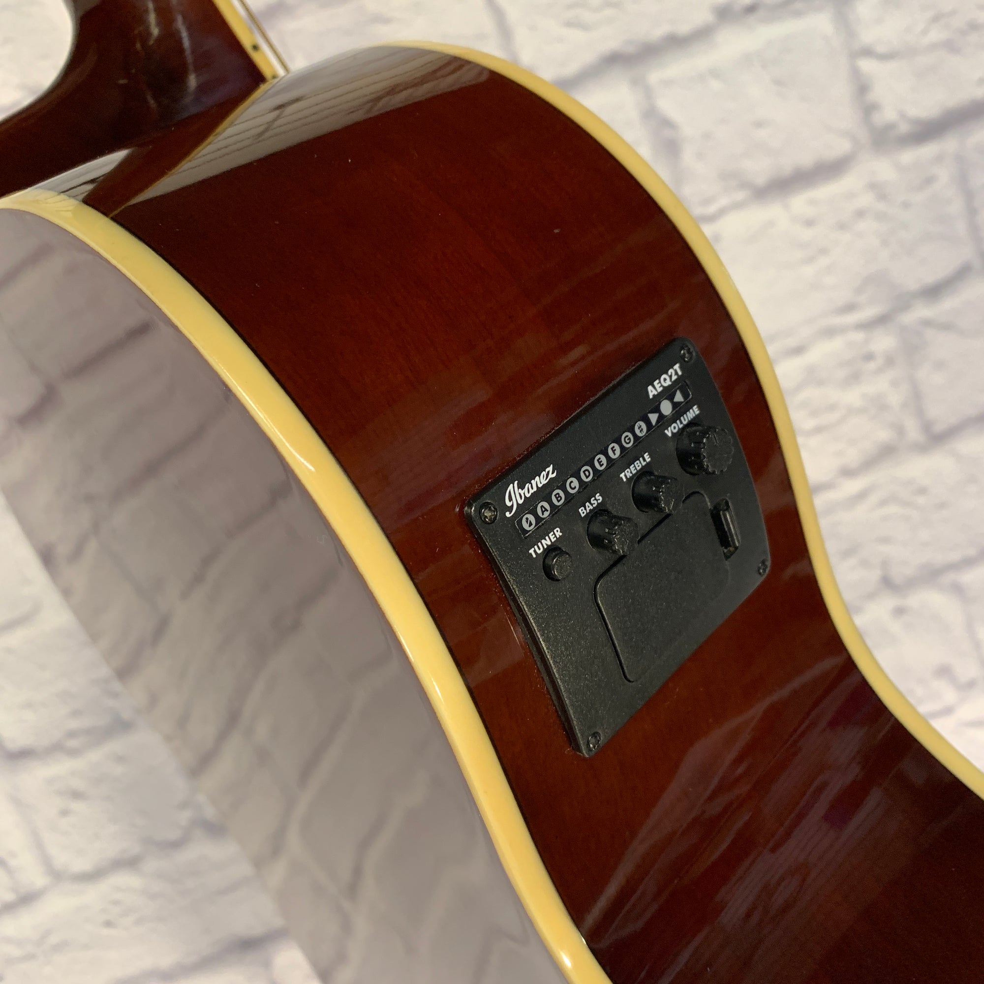 Ibanez PN12E VMS Vintage Mahogany Sunburst Acoustic-Electric Parlor Guitar
