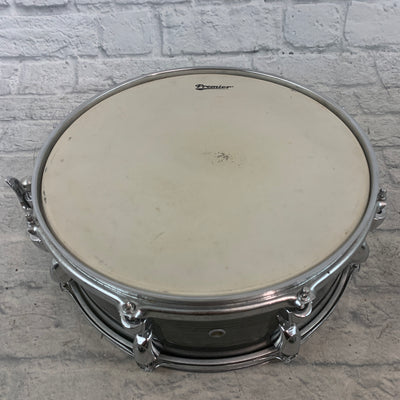 Premier 5" x 14" Snare - Silver Hairline Wrap