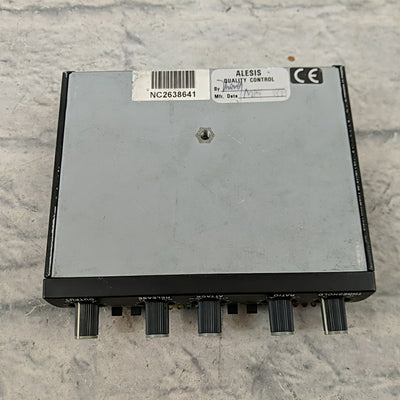 Alesis NanoCompressor RMS / Peak Stereo Compressor / Limiter w/ Power Supply