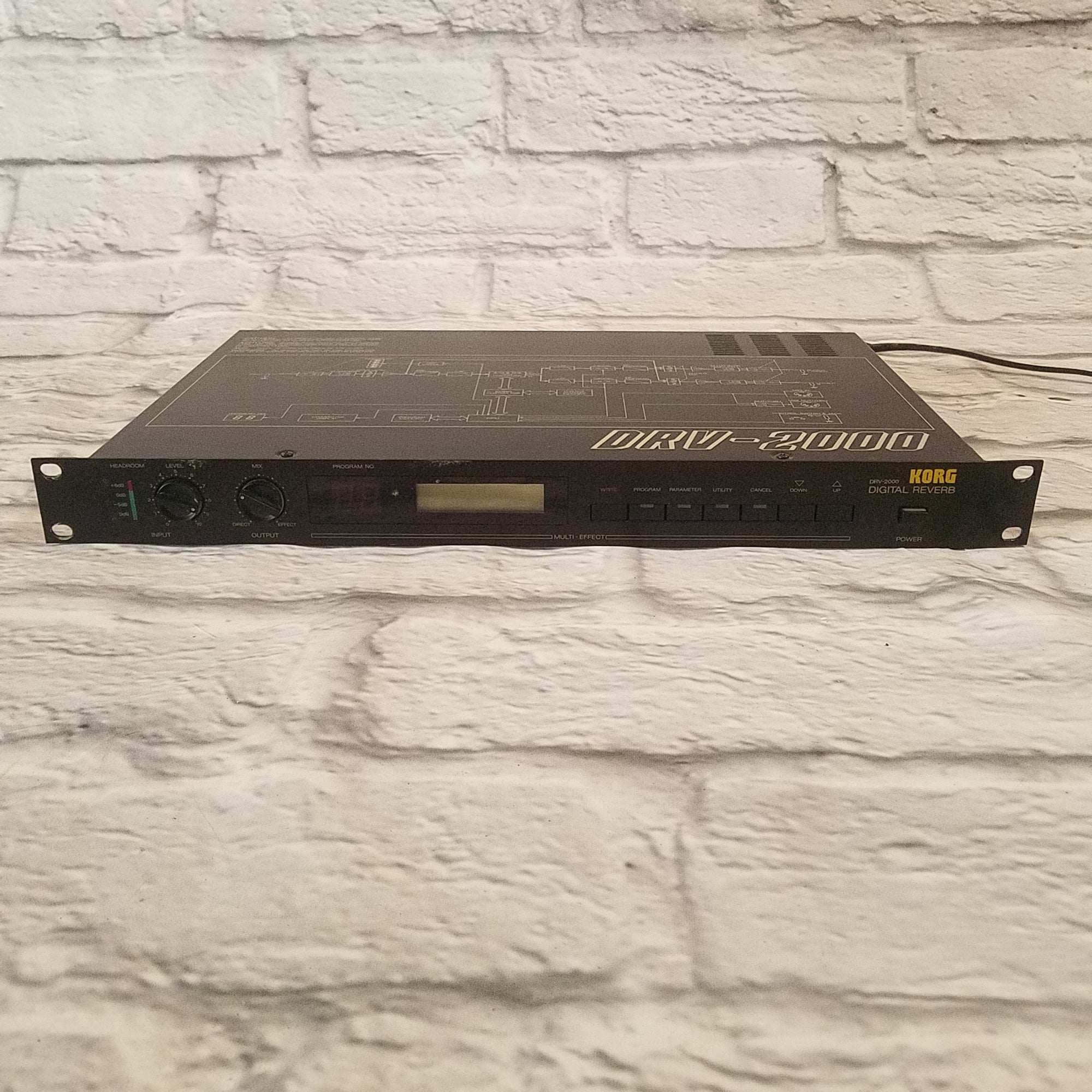 Korg DRV-2000 Digital Reverb Rack Effects Unit - Evolution Music