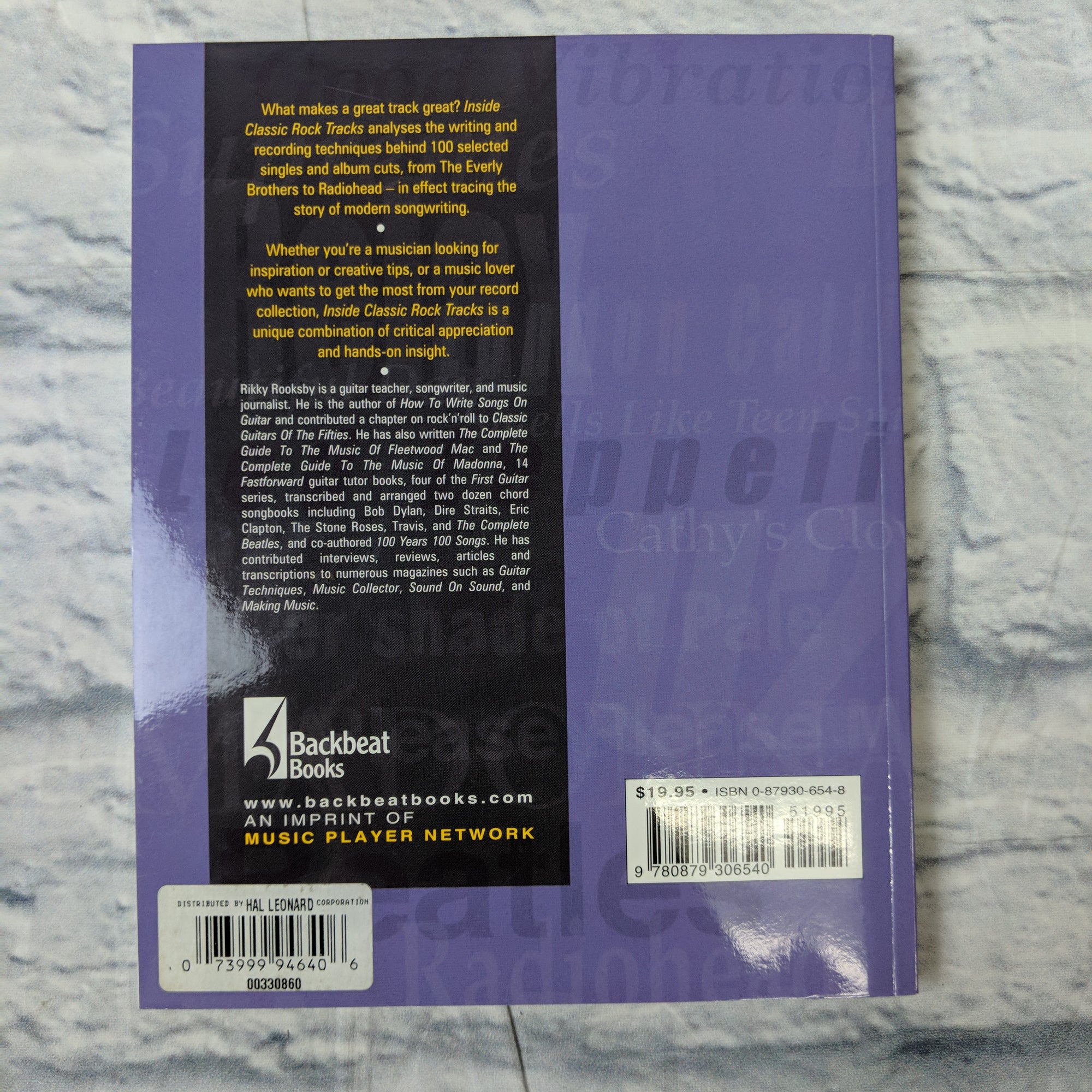 Inside Classic Rock Tracks. Book