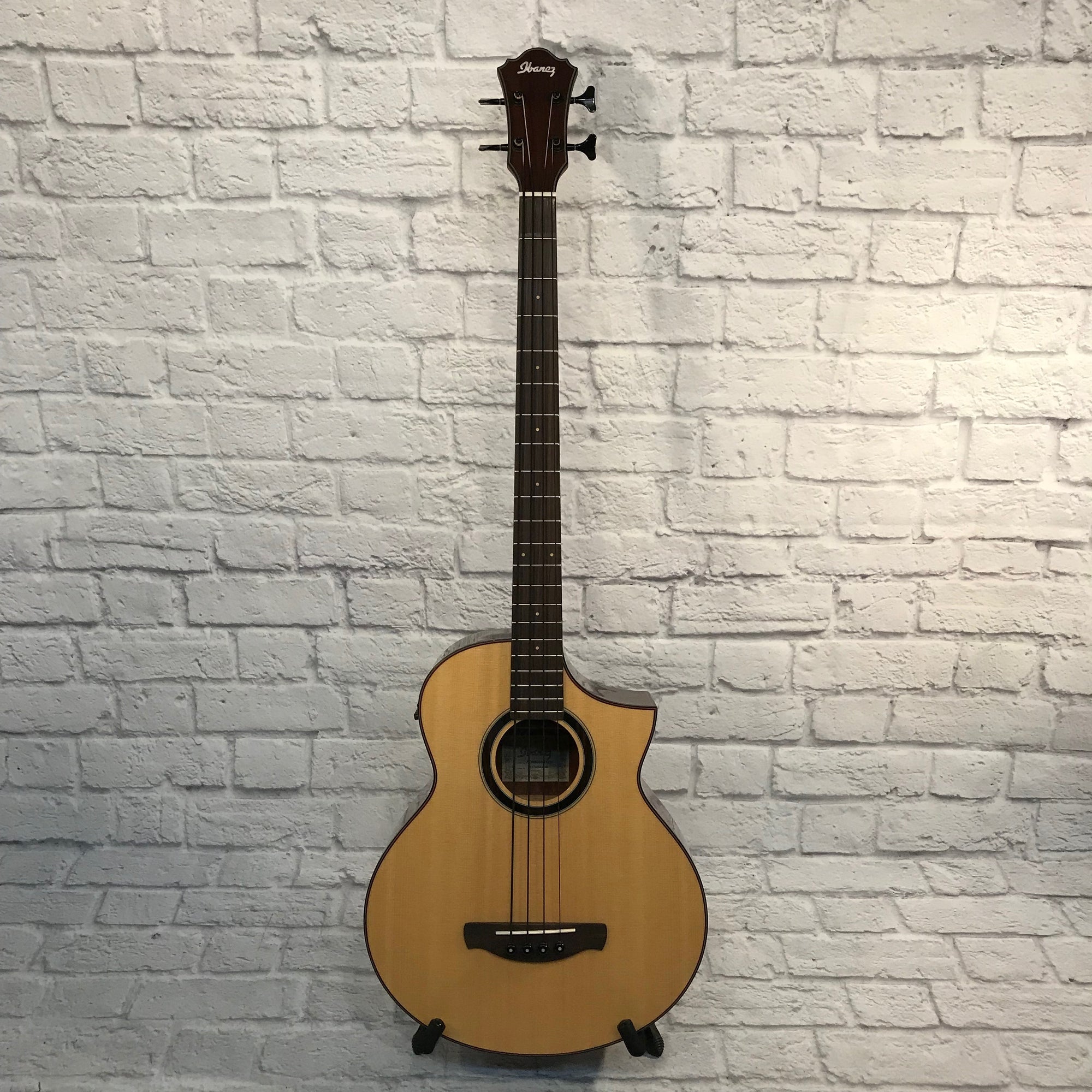 ** Ibanez AEWB20NT 4-string Acoustic Bass  Guitar with Mahogany Back and Sides