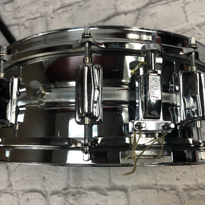 Pearl 14 x 5 Chrome Over Steel Snare Drum Vintage 1970s