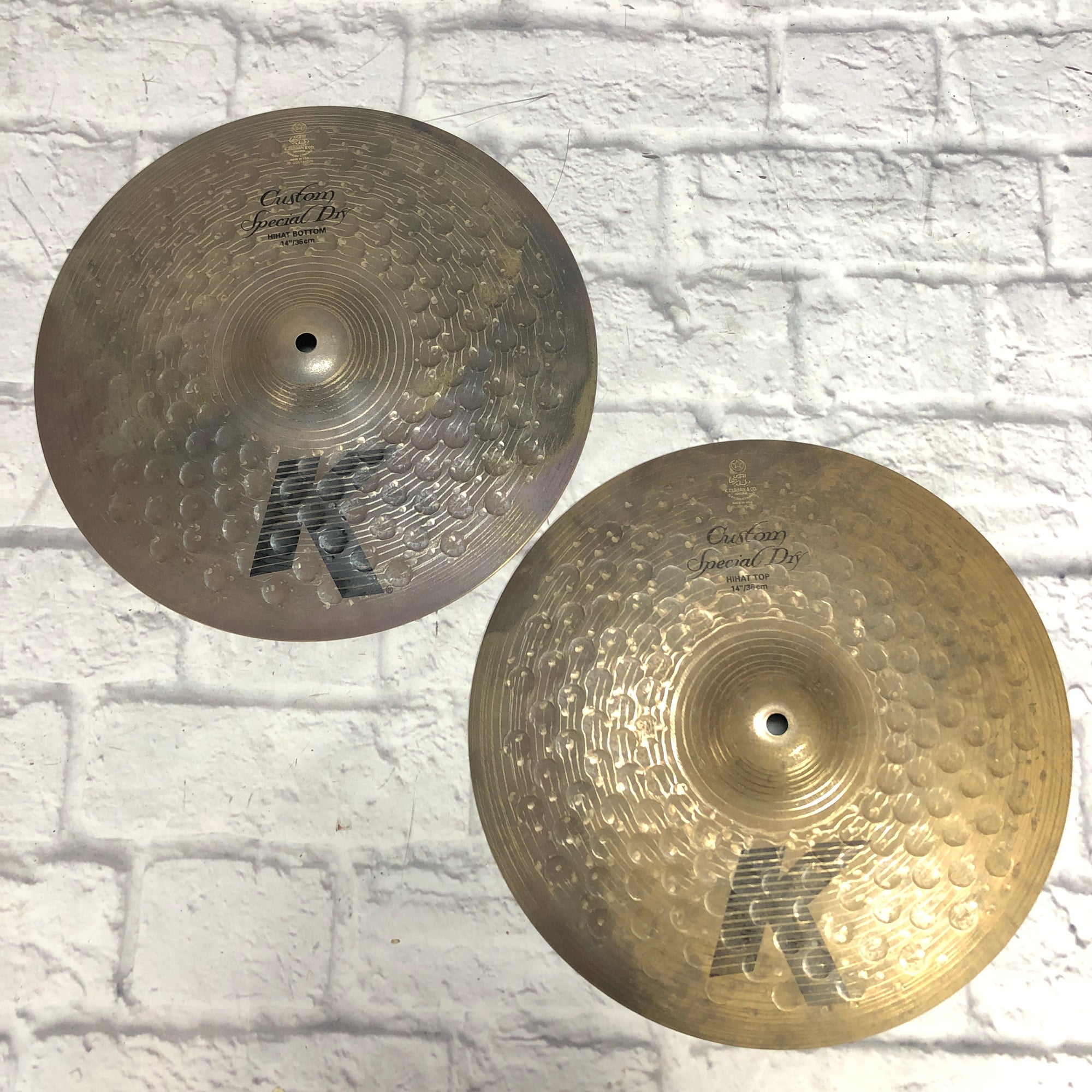 Zildjian 14 K Custom Special Dry Hi Hat Cymbal Pair