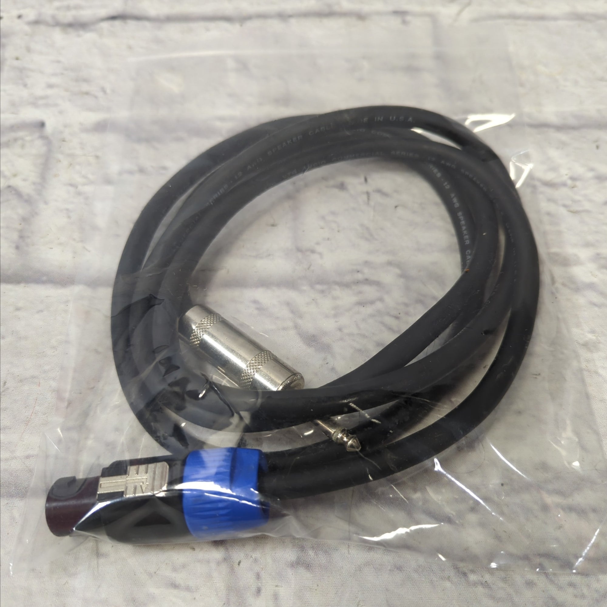 VTG Audio Commercial Series 12 AWG Speaker Cable 1/4"-Speakon USA, 6'