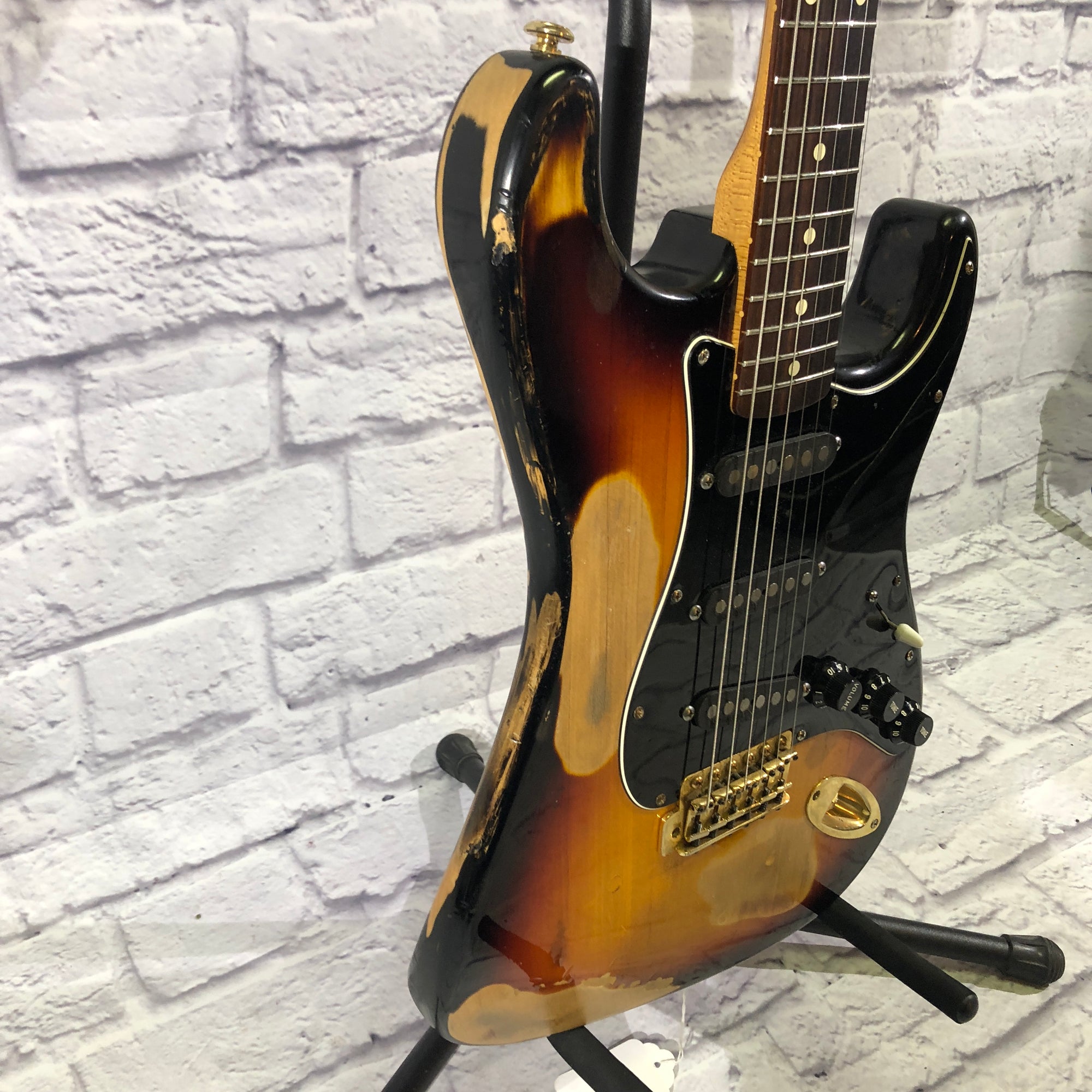 Partscaster Relic Electric Guitar SRV Rio Grande Fender