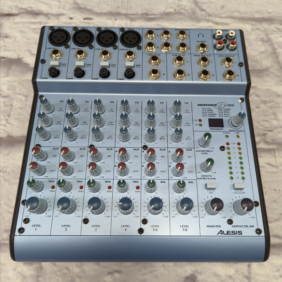 Alesis MultiMix 8 USB 8-Channel Mixer with Built-In Effects and USB Interface