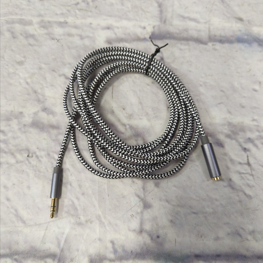 10 Foot 1/8" M to 1/8" F Headphone Extension Cable