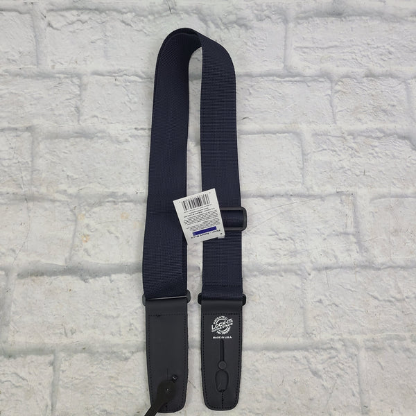 LockIt Guitar Straps Poly Navy Blue Guitar Strap Evolution Music