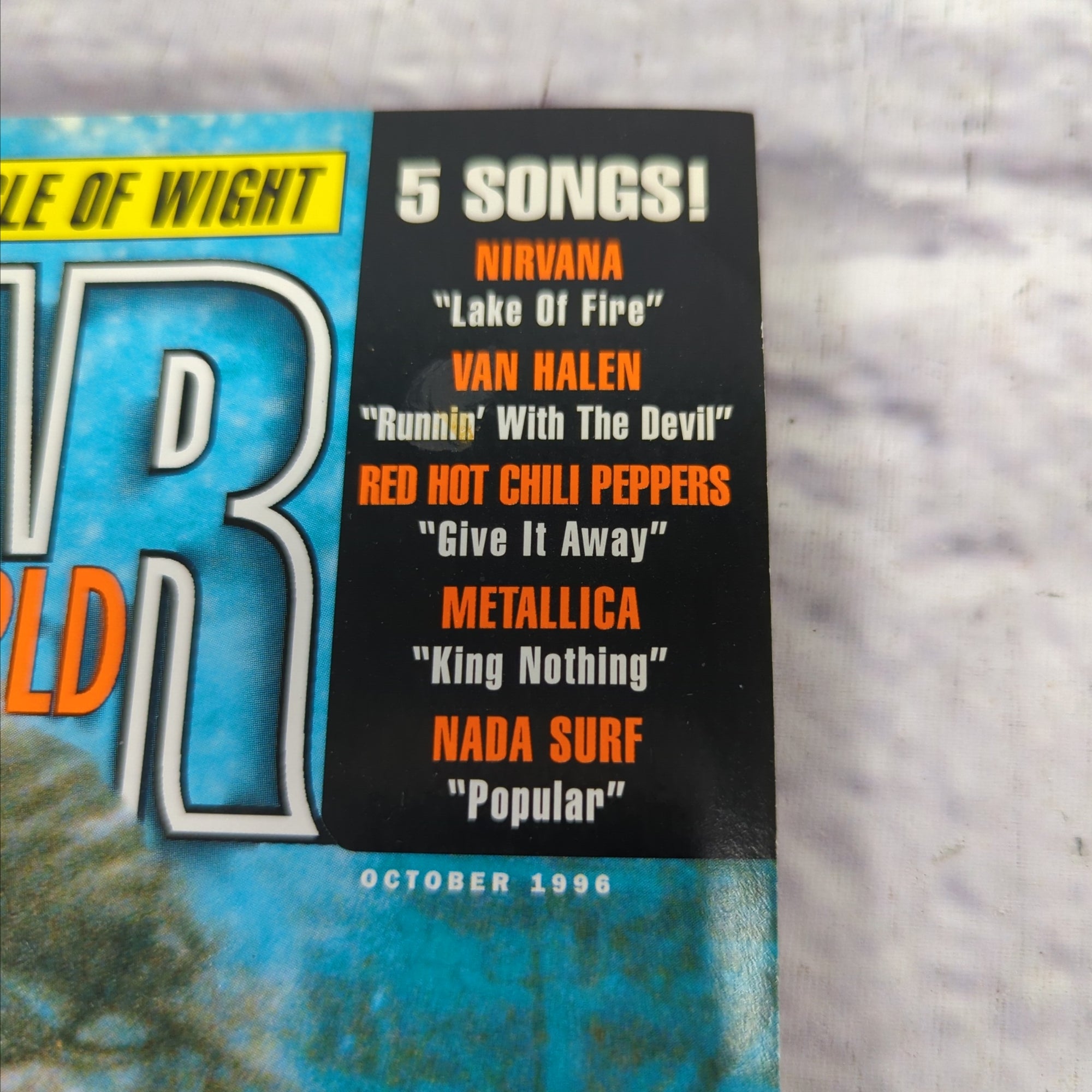 Guitar World October 1996 Kurt Cobain The Lost Interview Guitar Magazine