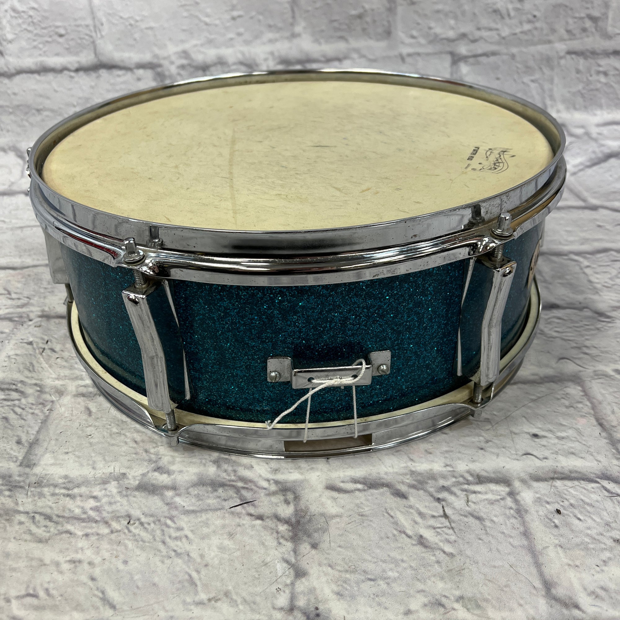 Norma Blue Sparkle 14x5" Snare MIJ w/ Leather Bag and Stand
