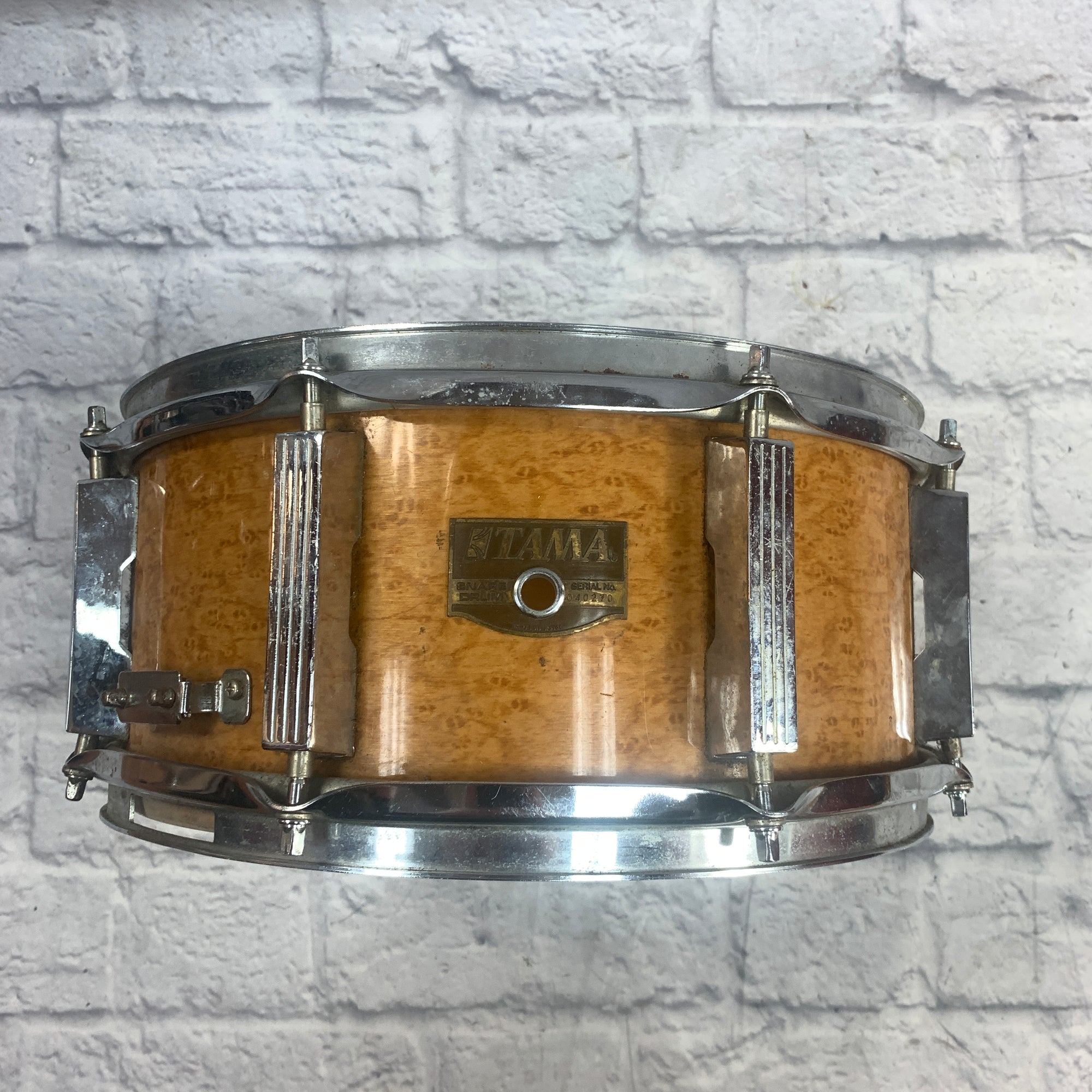 Tama Artwood Soprano Gravure Amber 13 x 6.5 Japanese Snare Drum