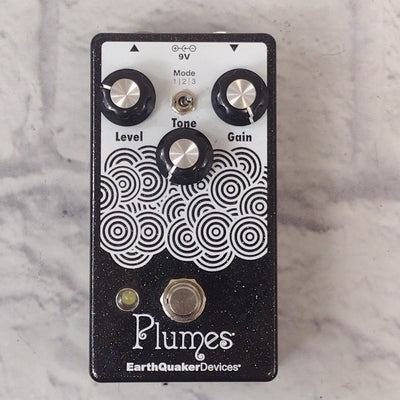 EarthQuaker Devices Plumes Small Signal Shredder Overdrive Black Sparkle