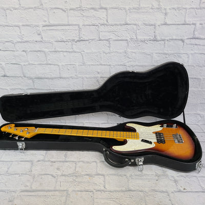 Ellis P- Style Bass w/ hard Case 4 String Bass Guitar