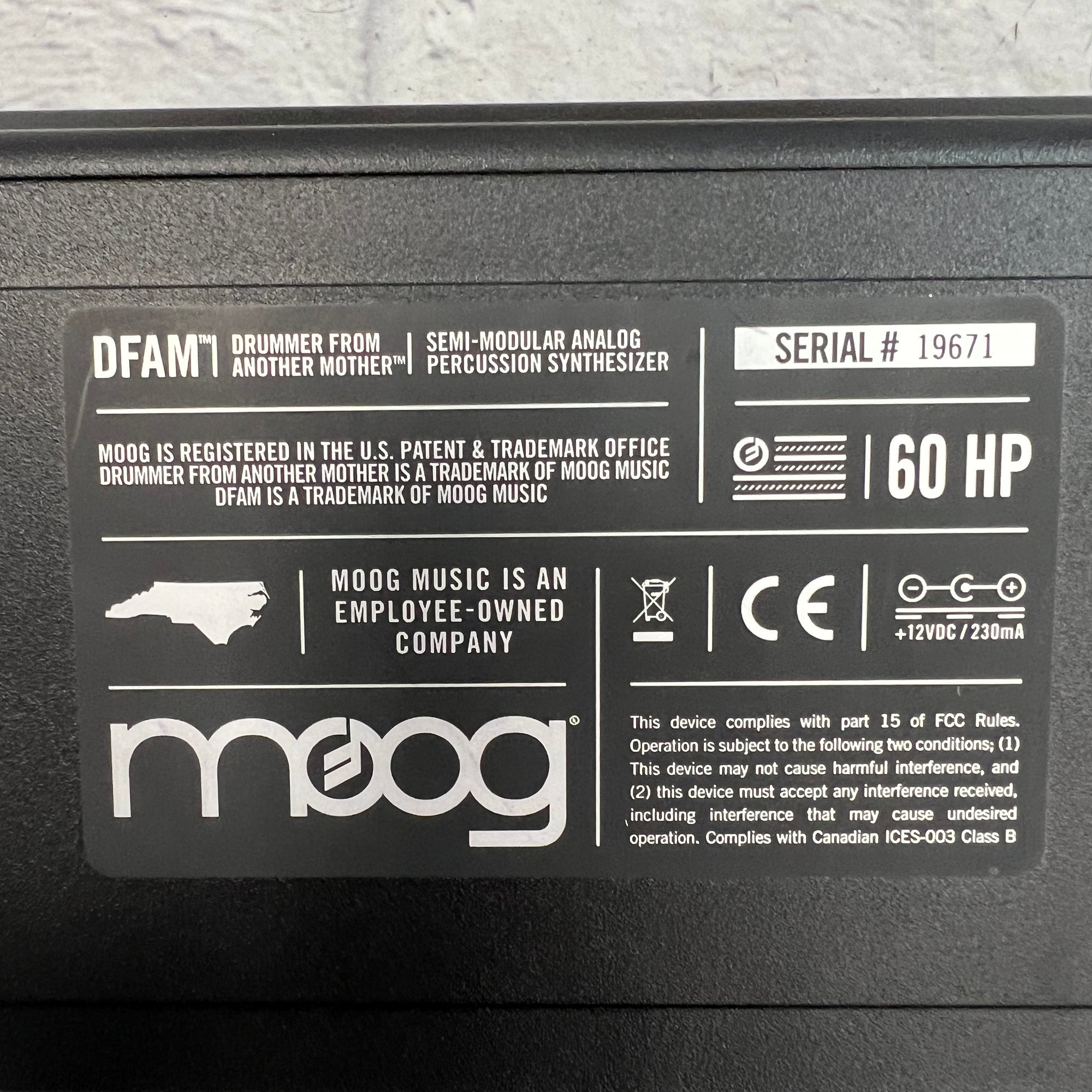 Moog DFAM Drummer From Another Mother Analog Synthesizer
