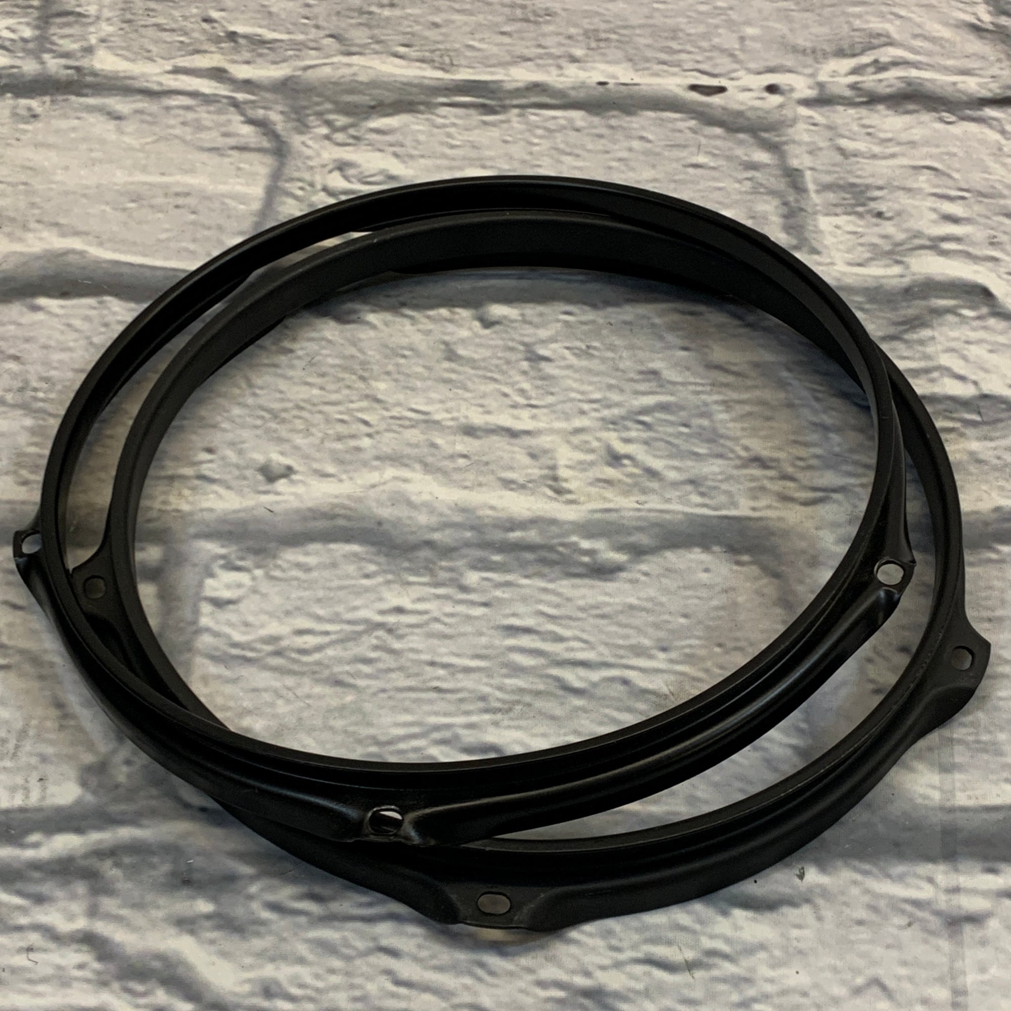 5-Lug 10" Metal Drum Hoop Pair Black