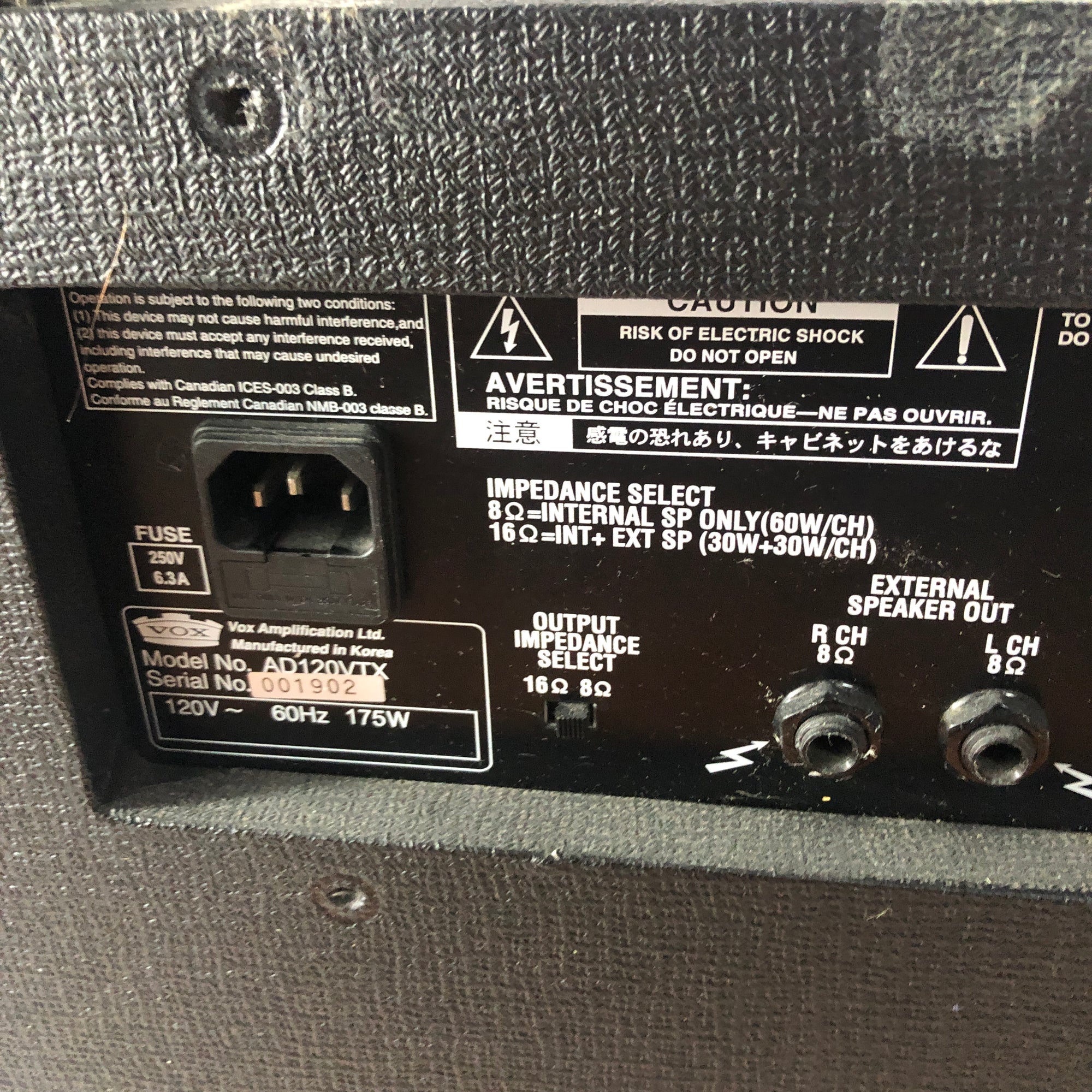 Vox AD120VTX with Celestion Creambacks