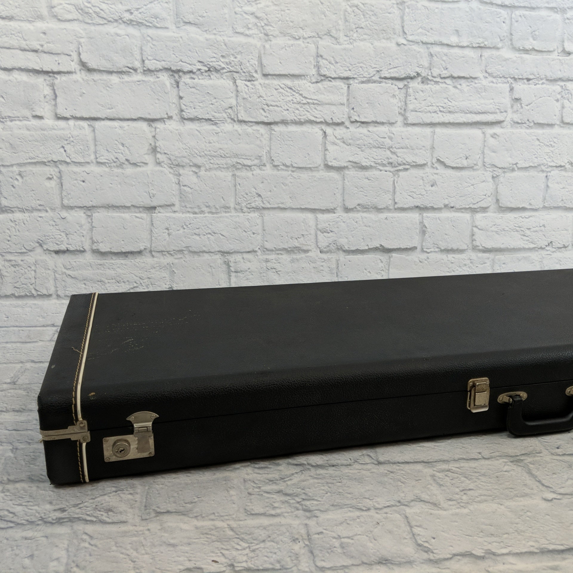 Vintage Electric Guitar Hard Case Blue Interior