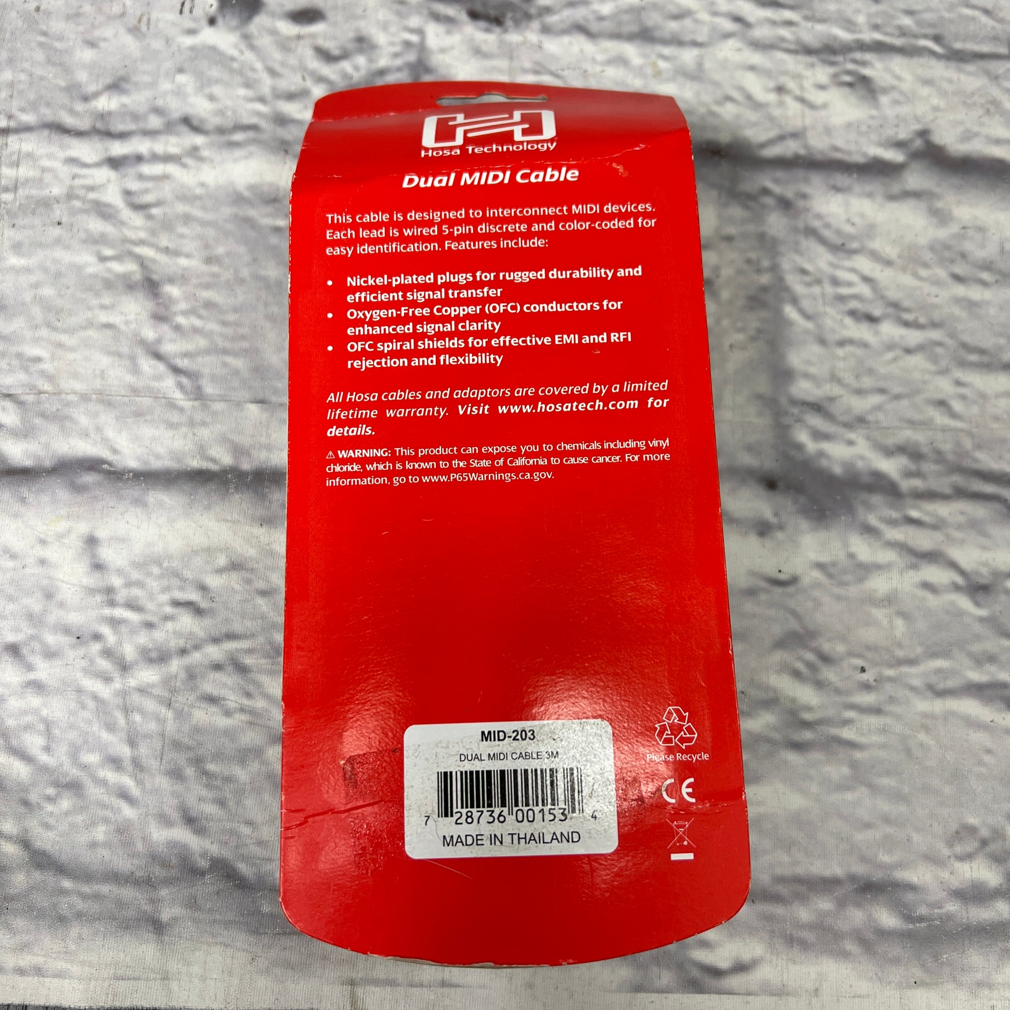 Hosa 3m Dual Midi Cable