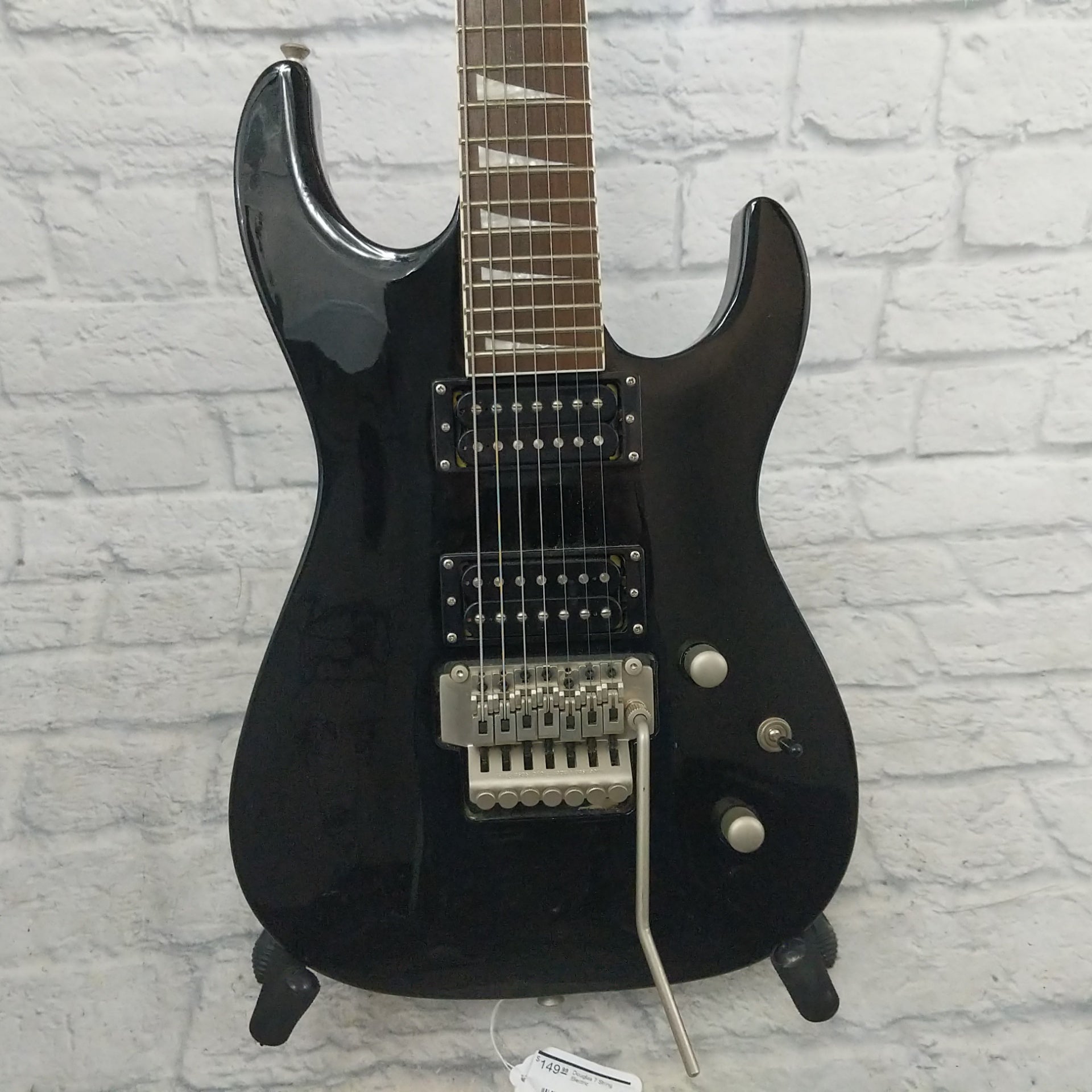 Douglas 7 String Guitar Black