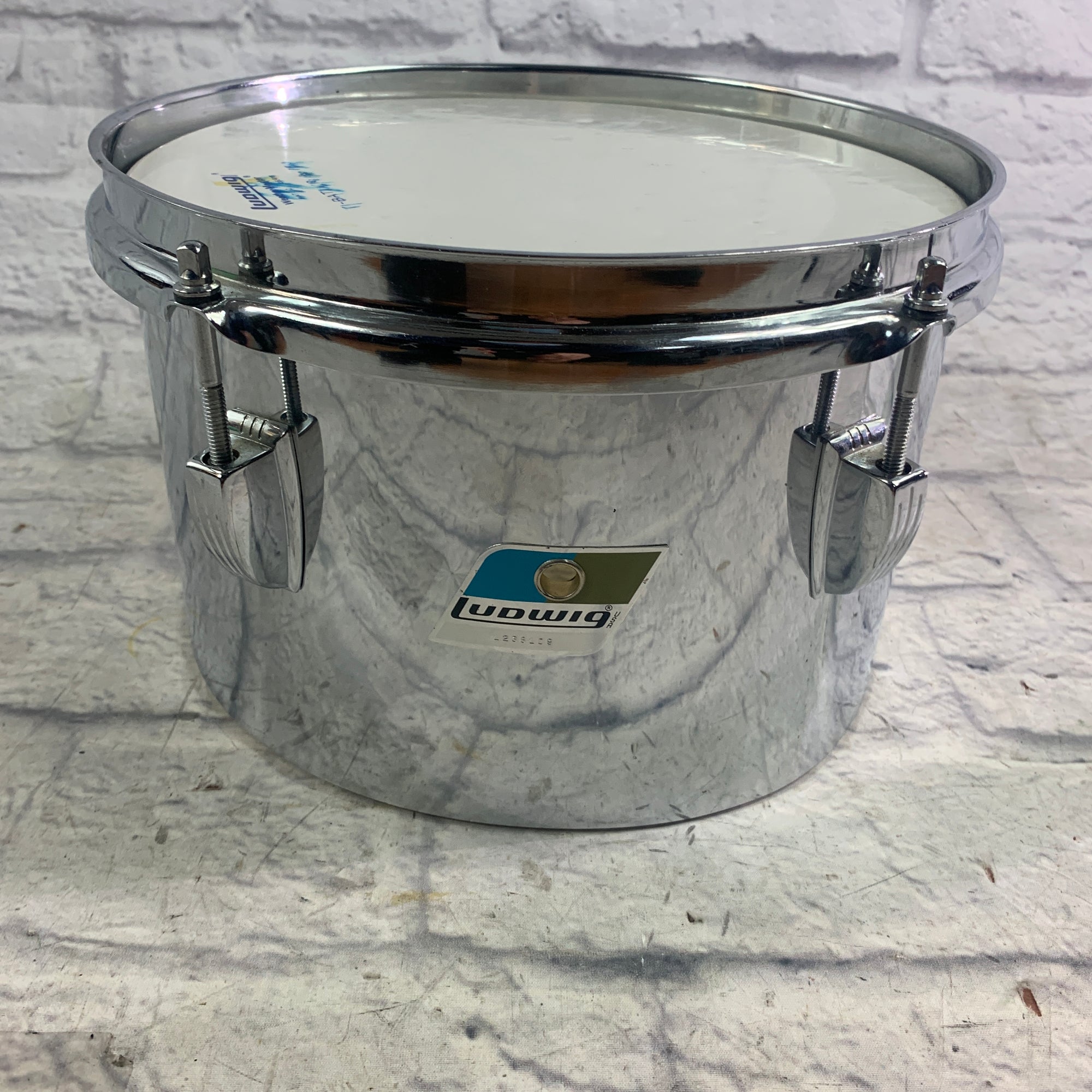 Ludwig 10 Chrome Over Vistalite Concert Tom