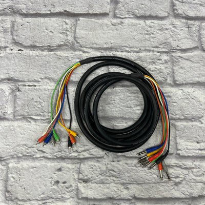 Hosa Eight 8 Channel Hi Definition Recording Snake 1/4 to RCA - 13 Feet