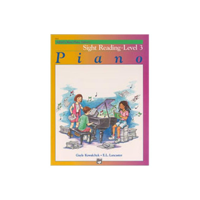 Alfred 00-5763 Basic Piano Course- Sight Reading Book 3 - Music Book
