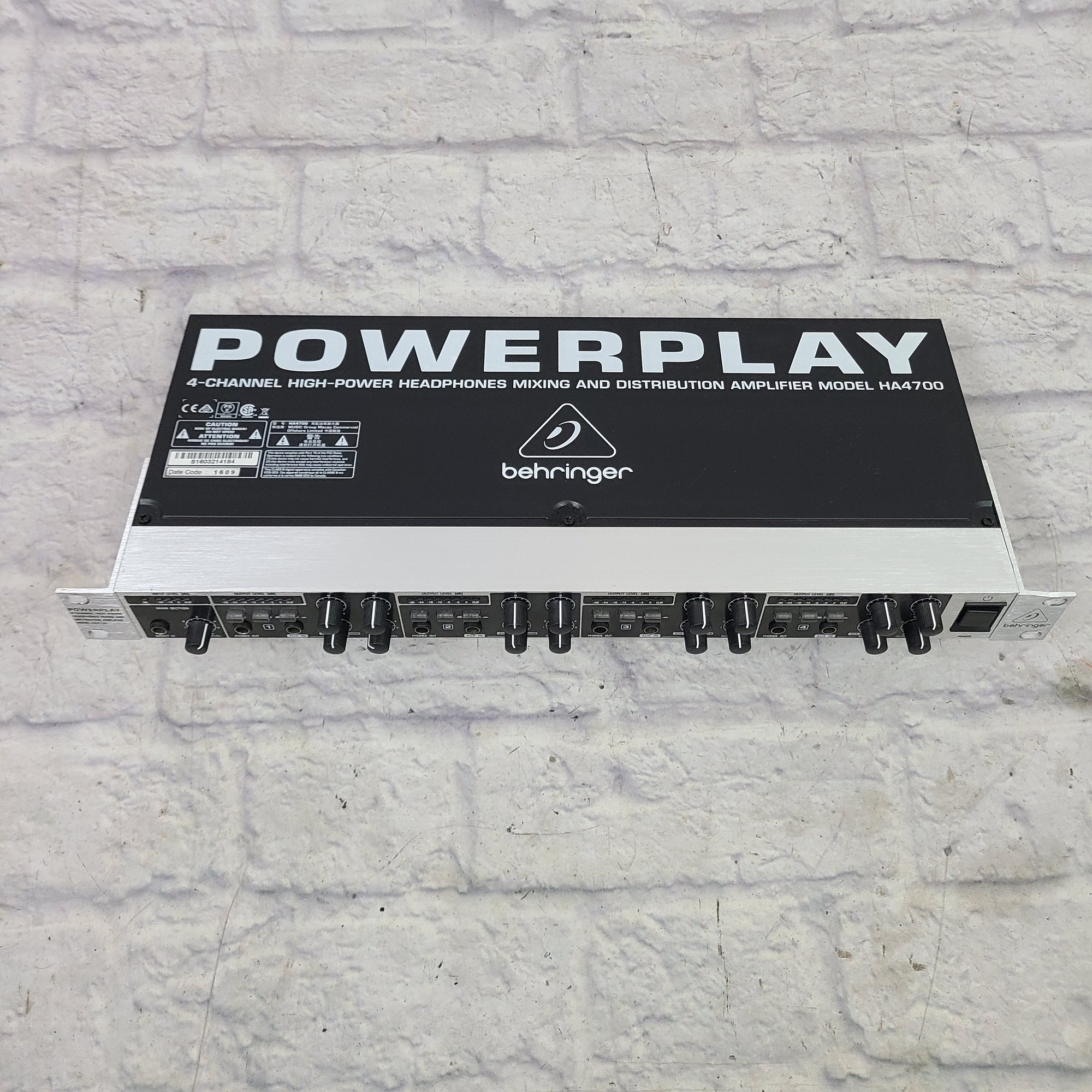 Behringer Powerplay ProXL HA4700 4Channel Headphone Amplifier