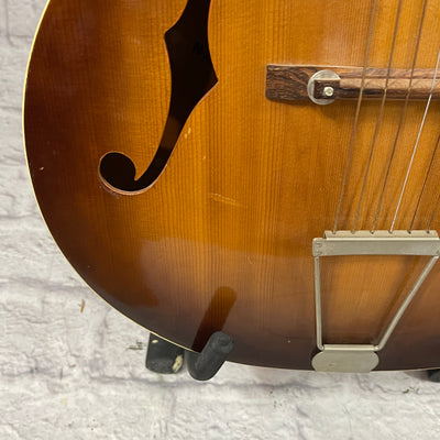 Vintage 1960s Airline Arch Top Hollow Body Guitar