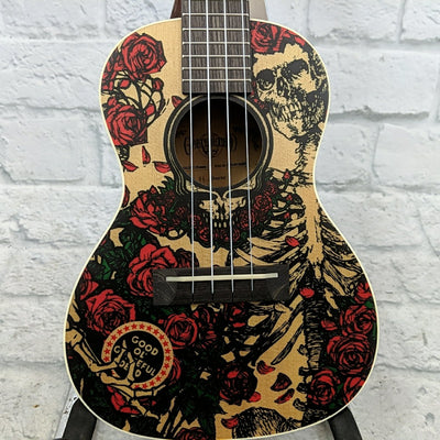 Alvarez GDU26C-Roses Grateful Dead Ukulele with Hardcase