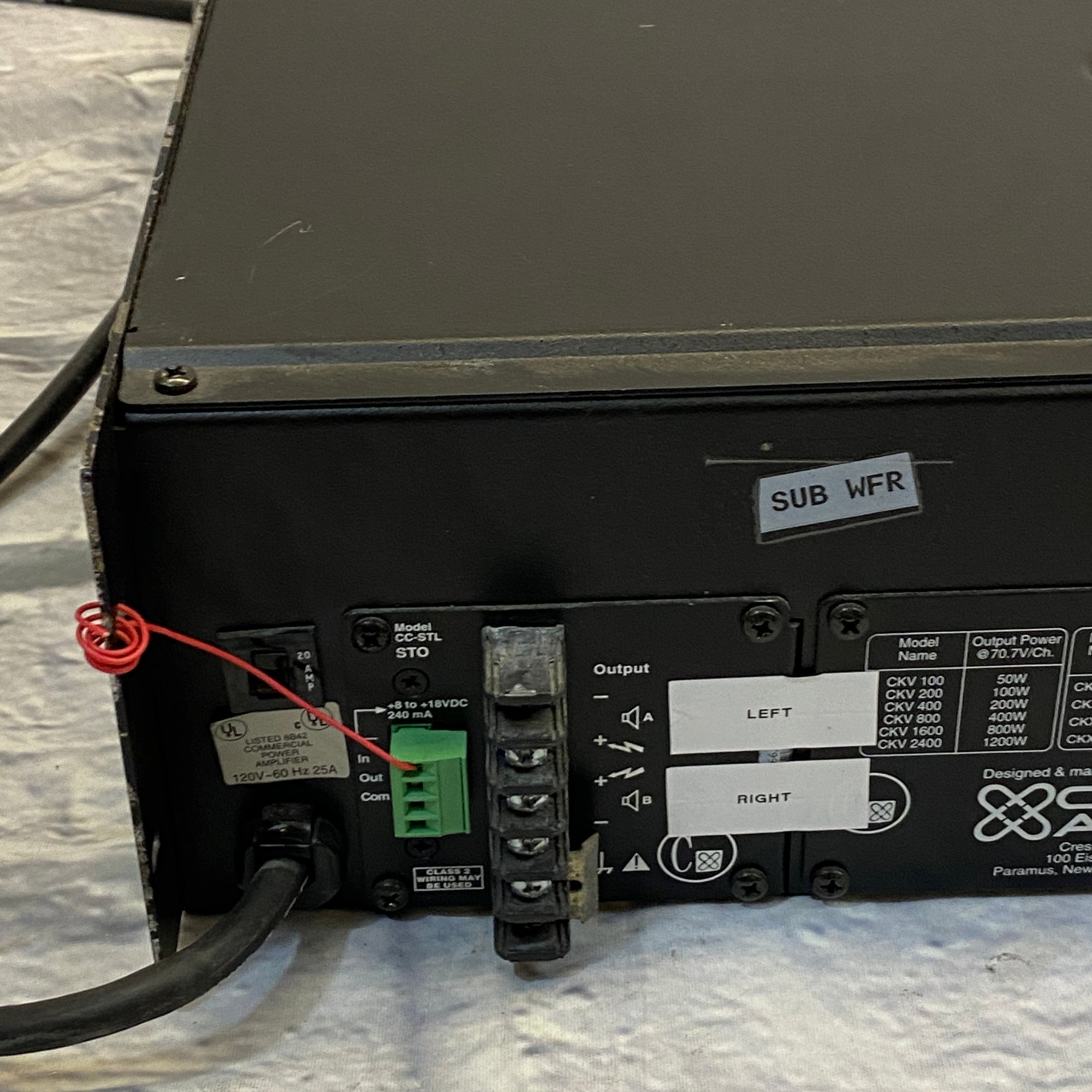 Crest Audio CKS 800-2 Power Amp