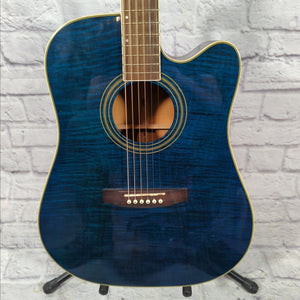 Cort MR 727F Korean Dreadnought  Blue Acoustic Guitar