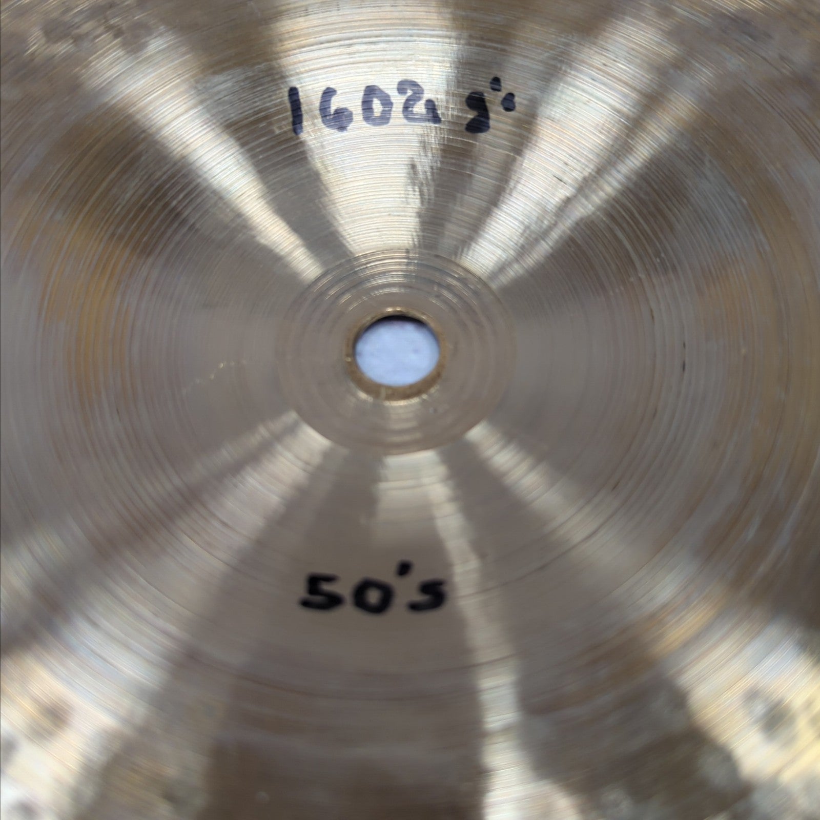 Vintage 1950s Zildjian 18" Crash Ride Cymbal - 1602g