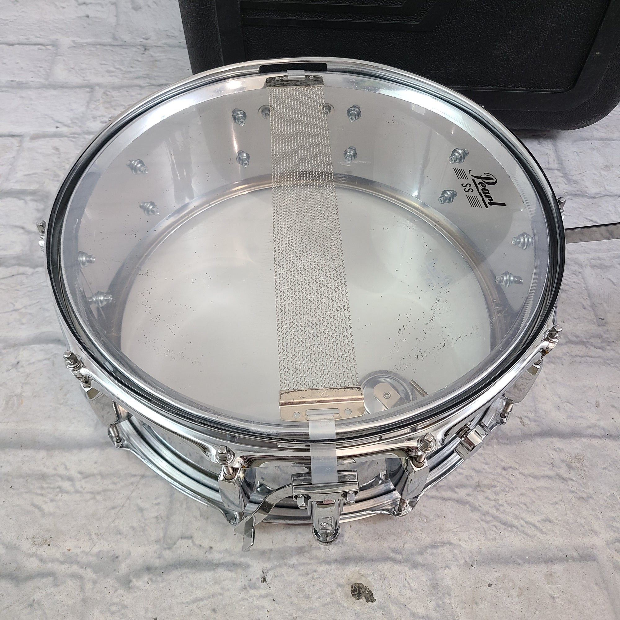 Pearl Steel Snare Starter Kit w/ Stand, Practice Pad and Case