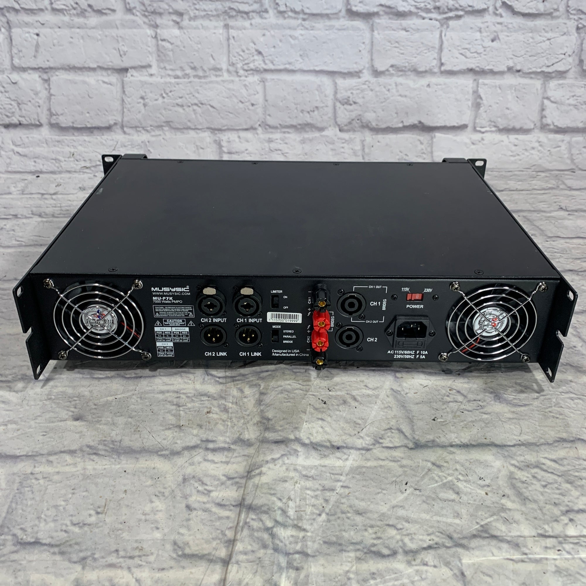 Musysic MUP7K 7000W Professional Power Amp