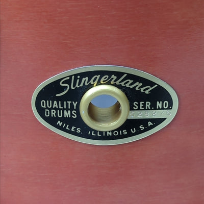 Slingerland 8x14" Magnum Model 702 10 Lug - Red Violin w/ Custom Brass Hardware