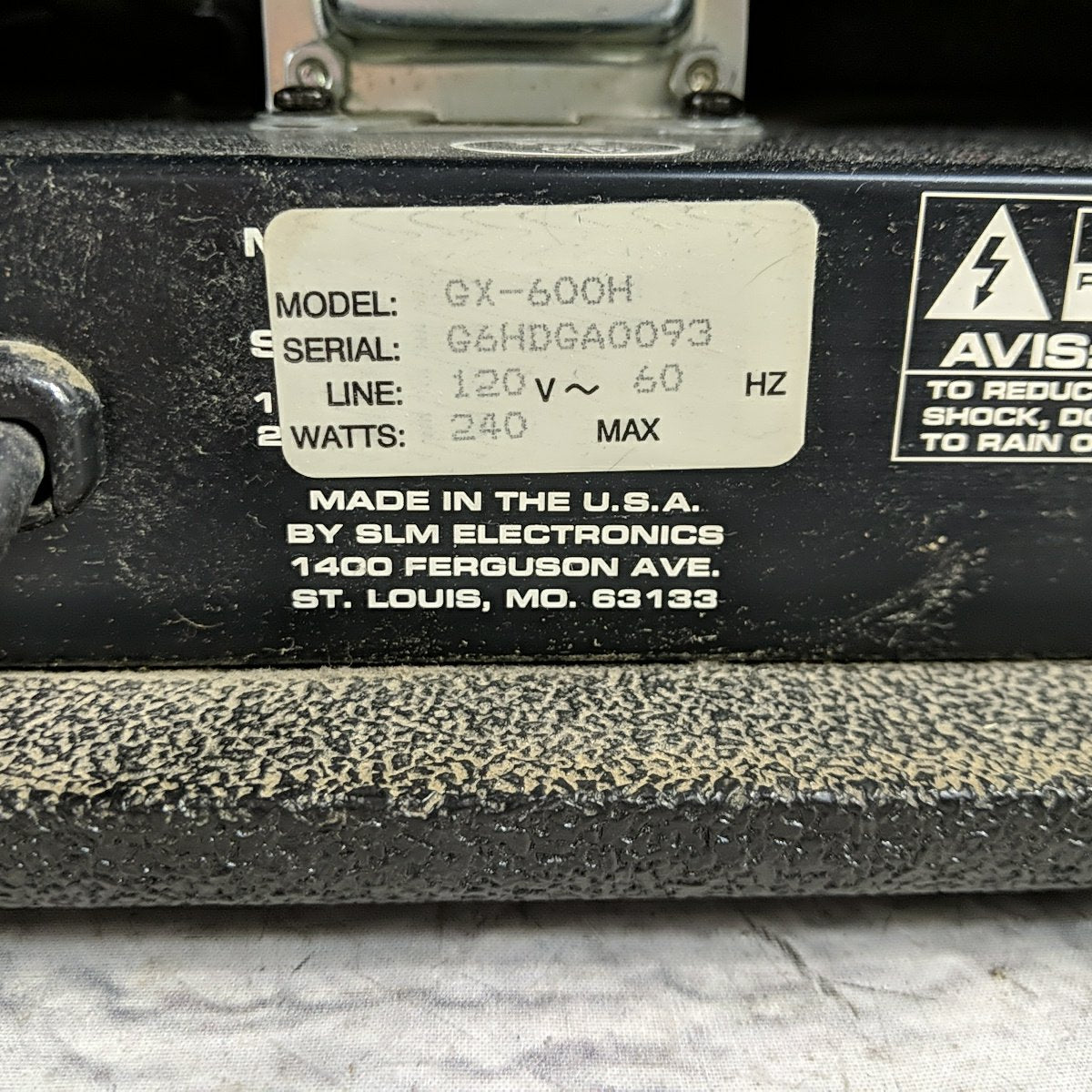 Crate GX600 Solid State Guitar Amp Head